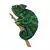 Dřevěná brož - chameleon