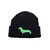 Pletená dětská zimní čepice ZD05 black/green