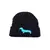 Pletená dětská zimní čepice ZD02 black/blue