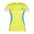 Dámské sportovní funkční tričko s krátkým rukávem - Žlutá