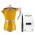 Moka konvička Bella - žlutá, 3 porce + káva Balance, 250 g