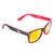 Černo-červené brýle Kašmir Wayfarer W26 - skla červená zrcadlová