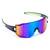 Černé brýle Kašmir Sport Mountain SM03 - skla modro-zelená zrcadlová