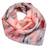 Růžový šátek s květy