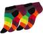 4 páry dámských kotníkových ponožek - rainbow