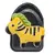 Háček do auta - žlutá zebra