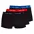 Boxerky Calvin Klein - 3x černá s barevným pásem