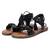 Dámské sandály refresh low sandal in eco-leather black