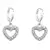 Náušnice s krystaly Swarovski Elements Shine Heart