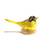 Skleněný ptáček – žlutý