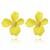 Náušnice Květ - Žluté