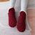 Zateplené ponožky - červené