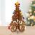 Dekorační vánoční stromeček - zlatá