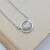 925/1000 stříbrný náhrdelník se zirkony Dračí srdce