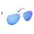 Zlaté brýle Kašmir Pilot P10 - modrá zrcadlová skla