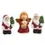 Vánoční postavičky: 2× Santa, 1× andílek červený