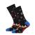 Dětské vánoční froté ponožky s protiskluzem (černá)