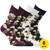 8 párů klasických barevných bavlněných ponožek s volným lemem 6102922