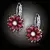 Náušnice Brillance Marquise Red