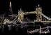 Velký vyškrabávací obraz - Londýn Tower Bridge