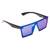 Černé brýle Kašmir Crystal CS02 - skla modrá zrcadlová
