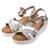 Dámské odlehčené sandálky - Stříbrné