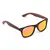 Černé brýle Kašmir Way Wood Polarized WWP03 - skla oranžová zrcadlová