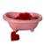 Růžová vana s minimýdly - červená srdíčka