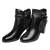 Černé kotníkové boty na podpatku Vestante Roma