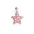 Stříbrný přívěsek s Preciosa krystaly růžová hvězdička