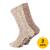 Unisex ponožky norské hrubě pletené s protiskluzem - 2 páry