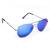 Stříbrné brýle Kašmir Pilot P01 - skla modrá zrcadlová