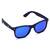 Černé matné brýle Kašmir Way Polarized WP07 - skla modrá zrcadlová