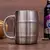 Nerezový chladicí "půllitr" 400 ml - broušený