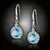 Náušnice Brillance Gabriella Aquamarine