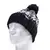 Klasický pletený zimní kulich Norway s bambulí ZN02 dark blue