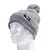 Vodoodpudivý pletený zimní kulich s bambulí ZW03 all grey