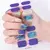Nalepovací UV GEL lak na nehty – modrotyrkysová se zlatými třpytkami