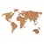 Korková mapa světa - kulatá