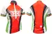 Cyklistický dres STAR, červeno/zelená