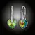 Náušnice Srdce Swarovski® Medium Vitrail