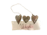 Závesný nápis Vitajte - obdĺžnik biela