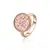 Rose gold třpytivý prsten