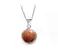 Ocelový náhrdelník Gemstone - zlatý Avanturín
