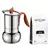 Moka konvička Opera Wood Induction, 6 porcí + káva Balance, 250 g
