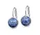 Ocelové náušnice Gemstone - modrý Jaspis