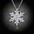 Krásný náhrdelník Crystal Snowflake