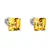 Náušnice s křišťálem Swarovski 31065.3 Sunflower