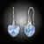Náušnice Srdce Swarovski® Light Sapphire