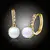 Perlové náušnice Rebecca Gold - White Pearl